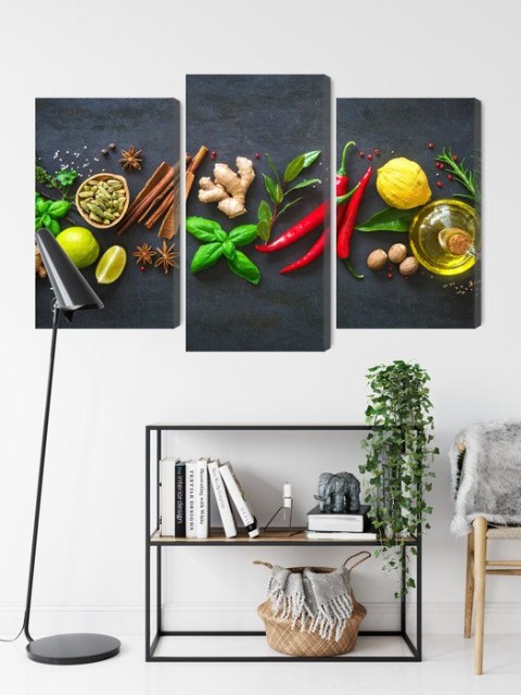 Obraz Wieloczęściowy Świeże Aromatyczne Przyprawy