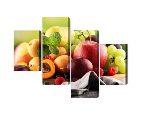 Obraz Wieloczęściowy Świeże Letnie Owoce