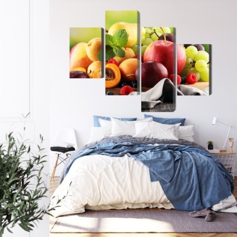 Obraz Wieloczęściowy Świeże Letnie Owoce