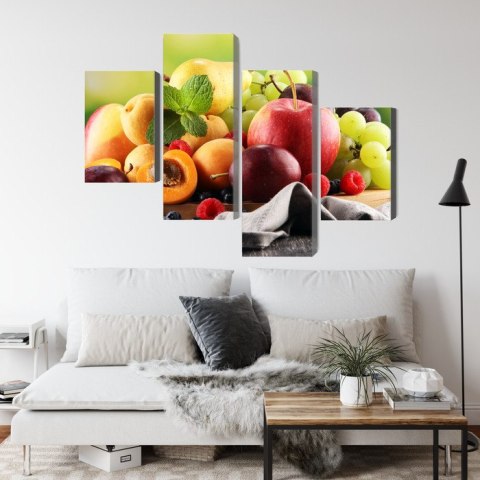 Obraz Wieloczęściowy Świeże Letnie Owoce