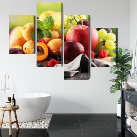 Obraz Wieloczęściowy Świeże Letnie Owoce