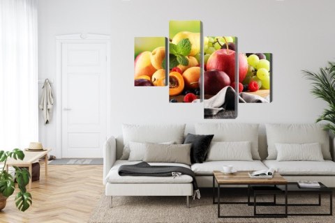 Obraz Wieloczęściowy Świeże Letnie Owoce