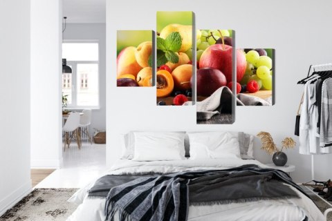 Obraz Wieloczęściowy Świeże Letnie Owoce