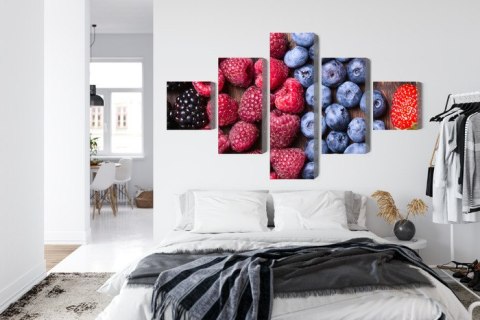 Obraz Wieloczęściowy Świeże Słodkie Owoce