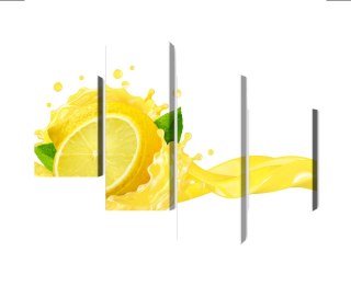 Obraz Wieloczęściowy Świeży Sok Z Cytryny