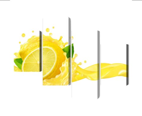 Obraz Wieloczęściowy Świeży Sok Z Cytryny