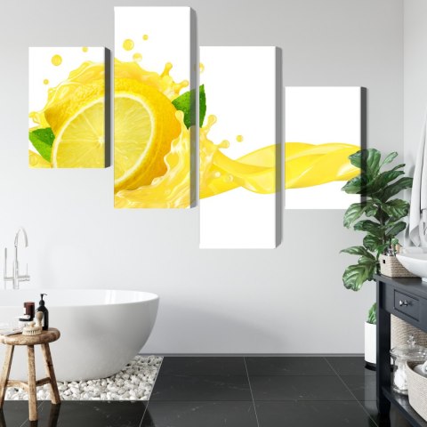 Obraz Wieloczęściowy Świeży Sok Z Cytryny