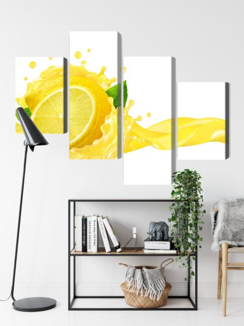 Obraz Wieloczęściowy Świeży Sok Z Cytryny