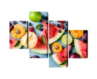 Obraz Wieloczęściowy Wakacyjne Owoce