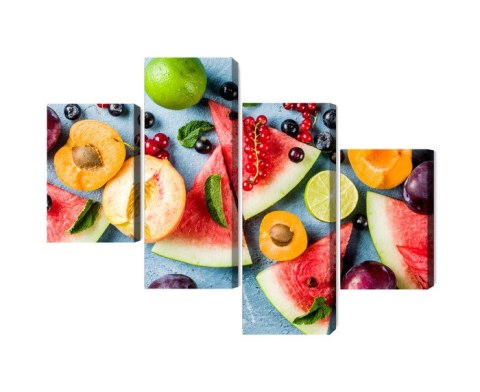 Obraz Wieloczęściowy Wakacyjne Owoce