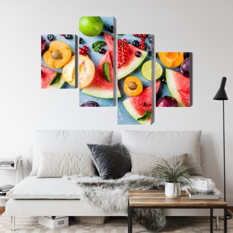 Obraz Wieloczęściowy Wakacyjne Owoce