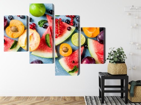 Obraz Wieloczęściowy Wakacyjne Owoce
