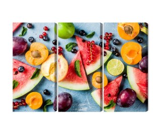 Obraz Wieloczęściowy Wakacyjne Owoce