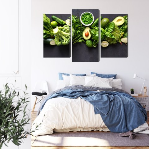 Obraz Wieloczęściowy Zielone Warzywa