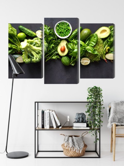 Obraz Wieloczęściowy Zielone Warzywa