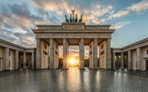 Obraz Wieloczęściowy Brama Brandenburska W Berlinie Obraz Wieloczęściowy Brama Brandenburska W Berlinie