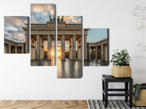 Obraz Wieloczęściowy Brama Brandenburska W Berlinie Obraz Wieloczęściowy Brama Brandenburska W Berlinie