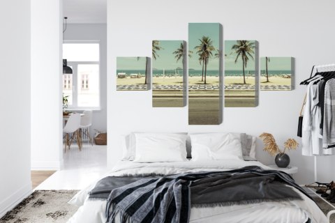 Obraz Wieloczęściowy Palmy Na Plaży Ipanema W Rio De Janeiro Obraz Wieloczęściowy Palmy Na Plaży Ipanema W Rio De Janeiro