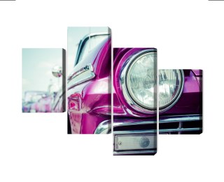 Obraz Wieloczęściowy Reflektor Samochodowy W Stylu Retro Na Kubie