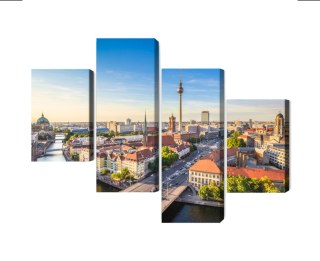 Obraz Wieloczęściowy Szprewa I Panorama Berlina