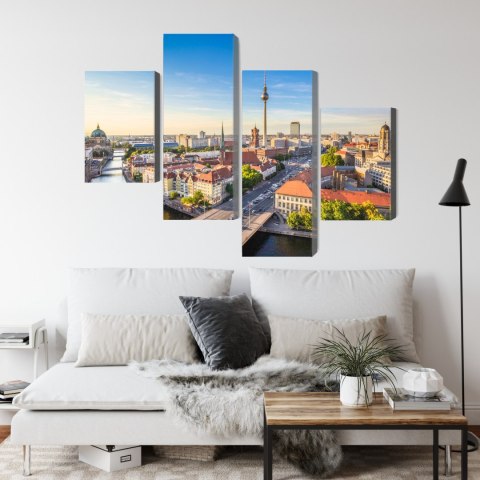 Obraz Wieloczęściowy Szprewa I Panorama Berlina Obraz Wieloczęściowy Szprewa I Panorama Berlina