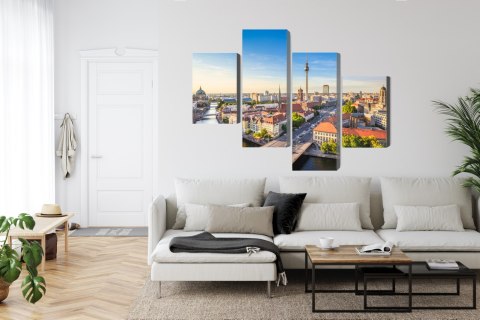 Obraz Wieloczęściowy Szprewa I Panorama Berlina Obraz Wieloczęściowy Szprewa I Panorama Berlina