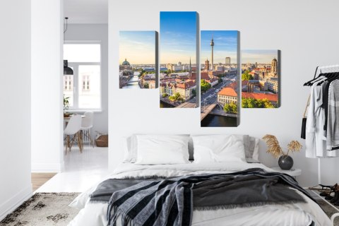 Obraz Wieloczęściowy Szprewa I Panorama Berlina Obraz Wieloczęściowy Szprewa I Panorama Berlina