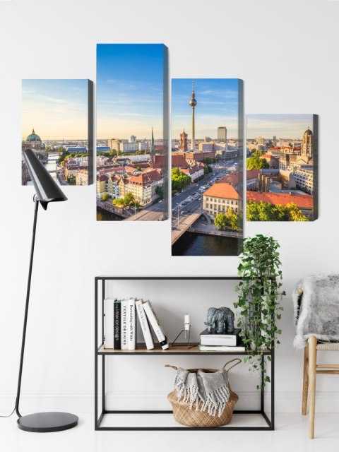 Obraz Wieloczęściowy Szprewa I Panorama Berlina Obraz Wieloczęściowy Szprewa I Panorama Berlina