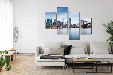Obraz Wieloczęściowy Panoramiczny Widok Na Nowy Jork Obraz Wieloczęściowy Panoramiczny Widok Na Nowy Jork