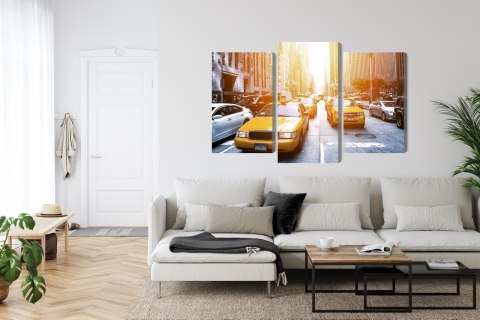 Obraz Wieloczęściowy Taxi W Słońcu Nyc Obraz Wieloczęściowy Taxi W Słońcu Nyc