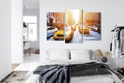 Obraz Wieloczęściowy Taxi W Słońcu Nyc Obraz Wieloczęściowy Taxi W Słońcu Nyc