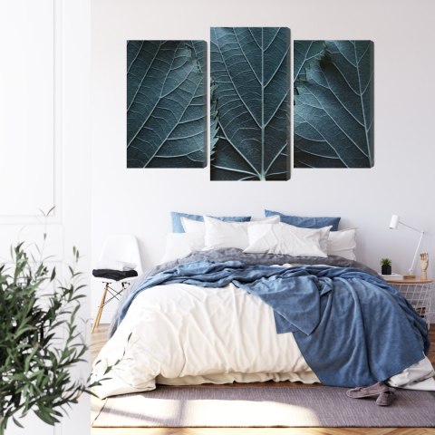 Obraz Wieloczęściowy Liście Z Makro Z Efektem 3D Obraz Wieloczęściowy Liście Z Makro Z Efektem 3D