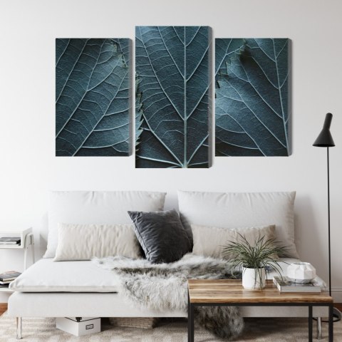 Obraz Wieloczęściowy Liście Z Makro Z Efektem 3D Obraz Wieloczęściowy Liście Z Makro Z Efektem 3D