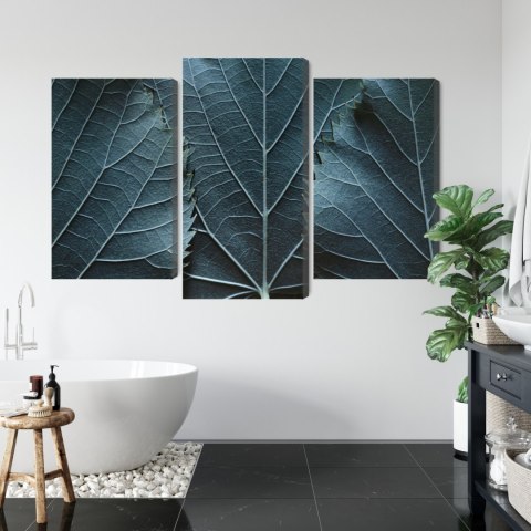Obraz Wieloczęściowy Liście Z Makro Z Efektem 3D Obraz Wieloczęściowy Liście Z Makro Z Efektem 3D
