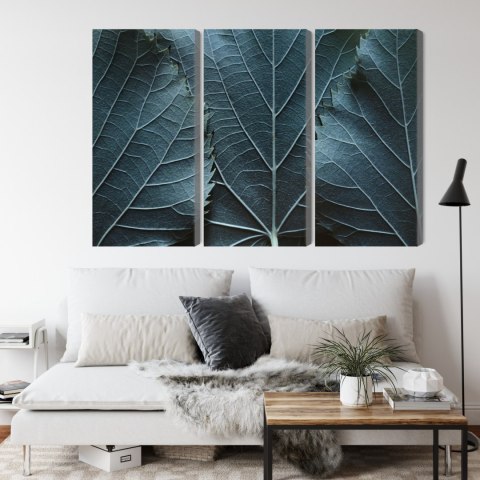 Obraz Wieloczęściowy Liście Z Makro Z Efektem 3D Obraz Wieloczęściowy Liście Z Makro Z Efektem 3D