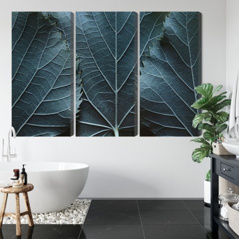 Obraz Wieloczęściowy Liście Z Makro Z Efektem 3D Obraz Wieloczęściowy Liście Z Makro Z Efektem 3D