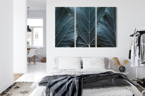 Obraz Wieloczęściowy Liście Z Makro Z Efektem 3D Obraz Wieloczęściowy Liście Z Makro Z Efektem 3D