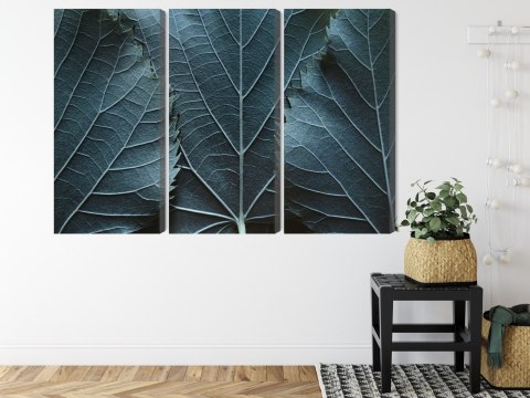 Obraz Wieloczęściowy Liście Z Makro Z Efektem 3D Obraz Wieloczęściowy Liście Z Makro Z Efektem 3D