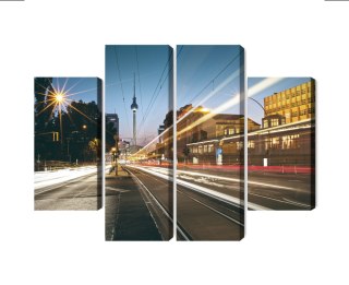 Obraz Wieloczęściowy Panoramiczny Widok Na Ulice Berlina