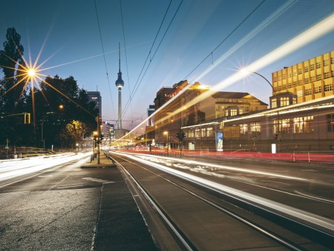 Obraz Wieloczęściowy Panoramiczny Widok Na Ulice Berlina Obraz Wieloczęściowy Panoramiczny Widok Na Ulice Berlina