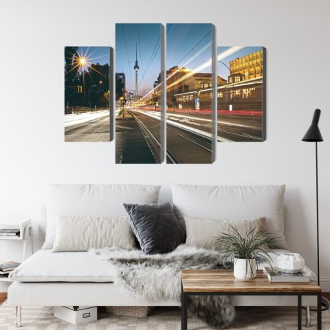 Obraz Wieloczęściowy Panoramiczny Widok Na Ulice Berlina Obraz Wieloczęściowy Panoramiczny Widok Na Ulice Berlina