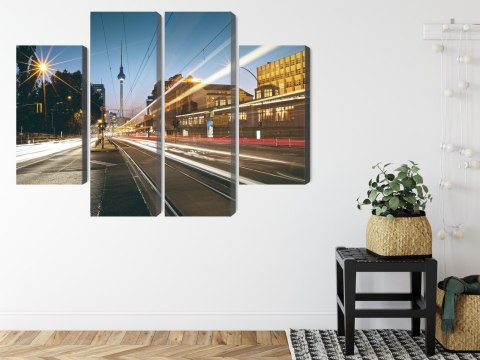Obraz Wieloczęściowy Panoramiczny Widok Na Ulice Berlina Obraz Wieloczęściowy Panoramiczny Widok Na Ulice Berlina