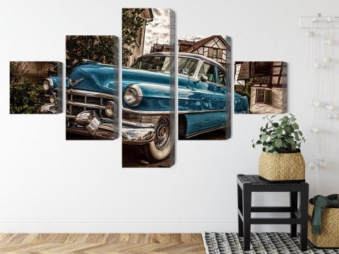 Obraz Wieloczęściowy Niebieski Cadillac Eldorado Z 1953 Roku