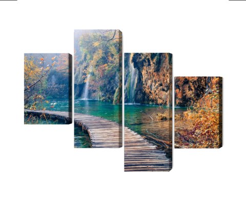Obraz Wieloczęściowy Park Narodowy Jezior Plitwickich Obraz Wieloczęściowy Park Narodowy Jezior Plitwickich