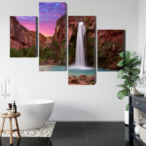 Obraz Wieloczęściowy Wodospady Havasupai Obraz Wieloczęściowy Wodospady Havasupai