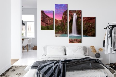 Obraz Wieloczęściowy Wodospady Havasupai Obraz Wieloczęściowy Wodospady Havasupai