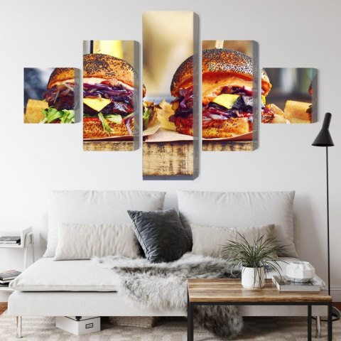 Obraz Wieloczęściowy Burgery Wegańskie Obraz Wieloczęściowy Burgery Wegańskie