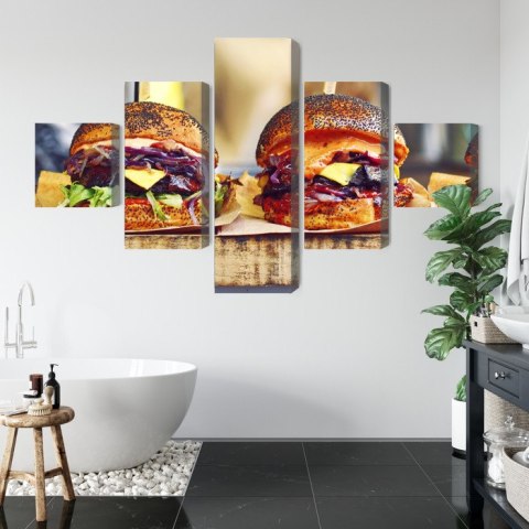 Obraz Wieloczęściowy Burgery Wegańskie Obraz Wieloczęściowy Burgery Wegańskie