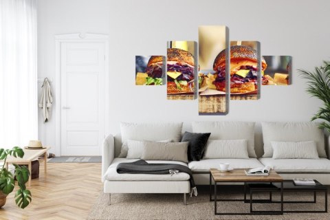 Obraz Wieloczęściowy Burgery Wegańskie Obraz Wieloczęściowy Burgery Wegańskie