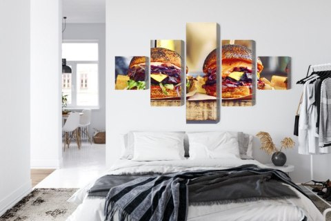 Obraz Wieloczęściowy Burgery Wegańskie Obraz Wieloczęściowy Burgery Wegańskie